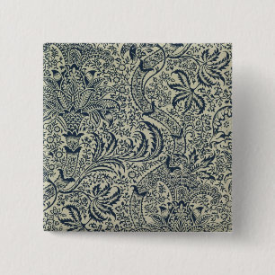 Badge Carré 5 Cm Papier peint avec la conception de style d'algue