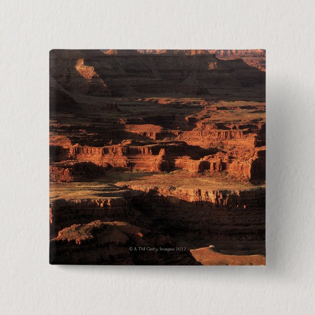 Badge Carré 5 Cm Parc national de canyon grand, Arizona (Devant)