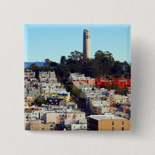 Badge Carré 5 Cm parc pionnier de San Francisco