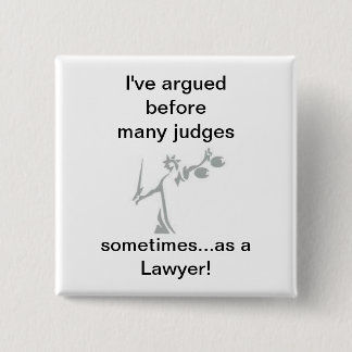 Badge Carré 5 Cm parfois en tant qu'avocat !