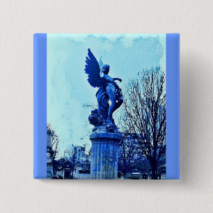 Badge Carré 5 Cm Paris Cemetary Angel