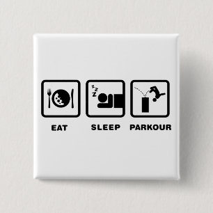 Badge Carré 5 Cm Parkour