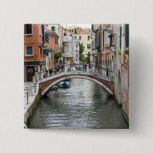 Badge Carré 5 Cm Passerelle à Venise