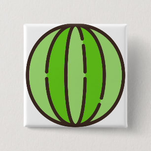 Badge Carré 5 Cm pastèque
