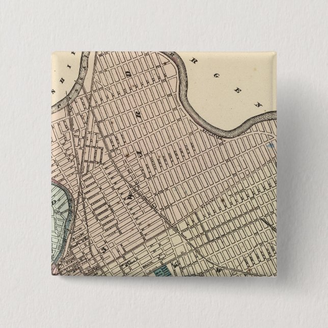 Badge Carré 5 Cm Paterson, New Jersey (Devant)