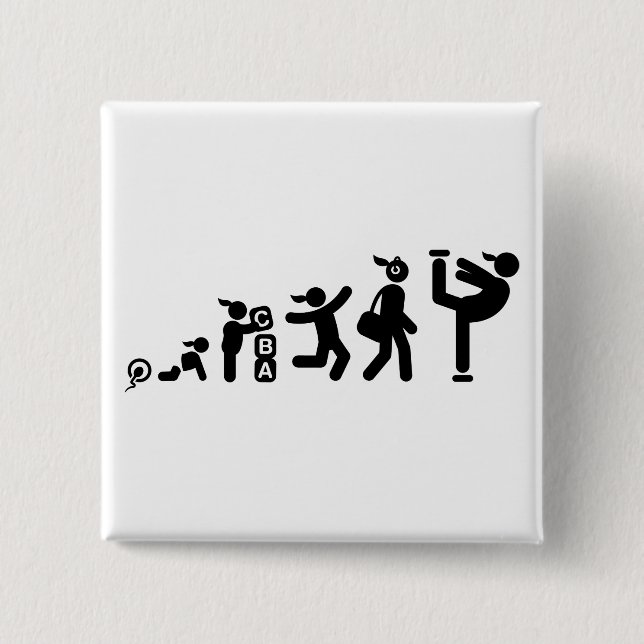 Badge Carré 5 Cm Patinage artistique (Devant)