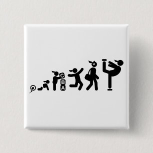 Badge Carré 5 Cm Patinage artistique