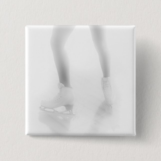 Badge Carré 5 Cm Patinage sur glace (Devant)