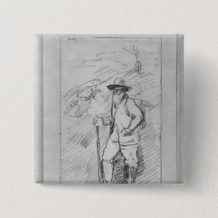 Badge Carré 5 Cm Paul Cezanne Camille Pissarro