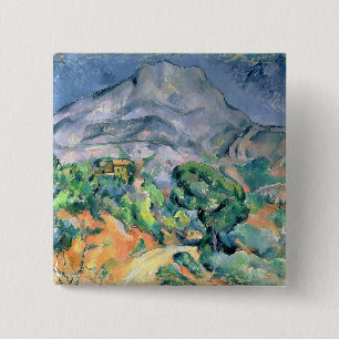Badge Carré 5 Cm Paul Cezanne Mont Sainte-Victoire, 1900