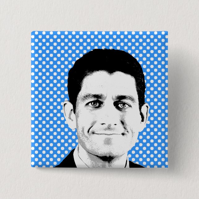 Badge Carré 5 Cm Paul Ryan (Devant)