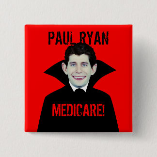 Badge Carré 5 Cm Paul Ryan aime Assurance-maladie