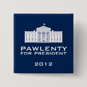 Badge Carré 5 Cm Pawlenty 2012