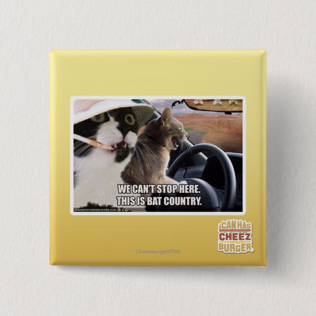 Badge Carré 5 Cm Pays de batte (Devant)