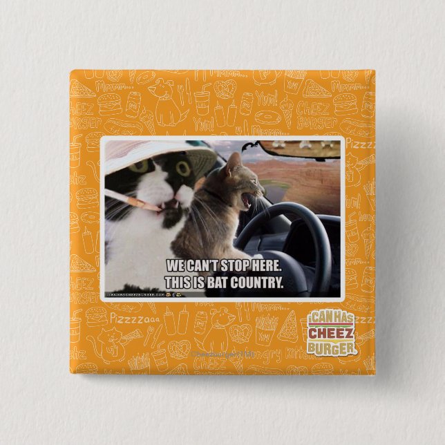 Badge Carré 5 Cm Pays de batte (Devant)