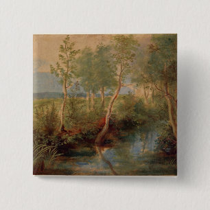 Badge Carré 5 Cm Paysage 2