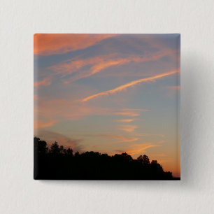 Badge Carré 5 Cm Paysage d'Elkridge Sunset Maryland