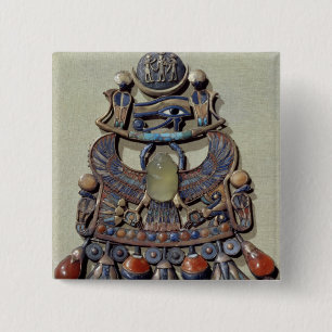 Badge Carré 5 Cm Pectoral avec l'oiseau-scarabée