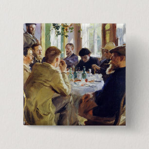 Badge Carré 5 Cm Peder Severin Kroyer - Heure du déjeuner