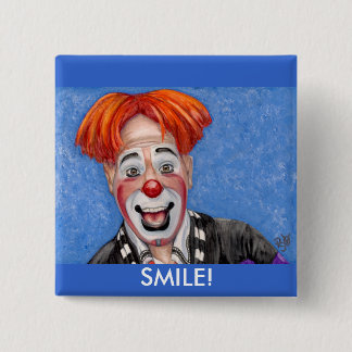 Badge Carré 5 Cm Peignes de Ryan de clown