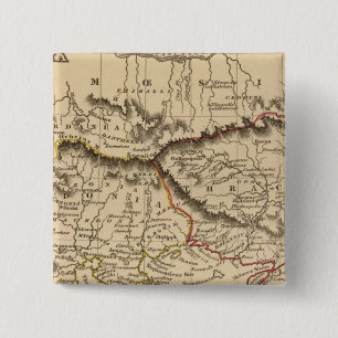 Badge Carré 5 Cm Péninsule des Balkans 5