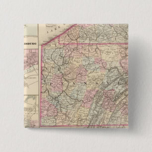 Badge Carré 5 Cm Pennsylvanie 4