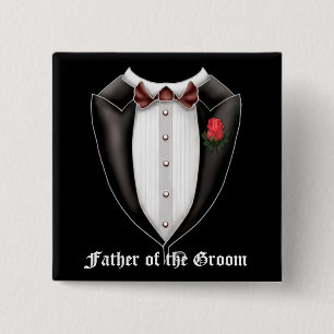 Badge Carré 5 Cm Père Du Bouton De Tuxedo De La Salle