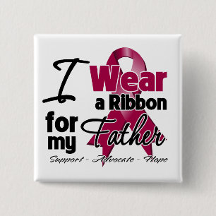 Badge Carré 5 Cm Père - ruban de myélome multiple