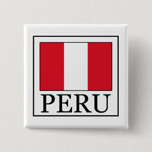 Badge Carré 5 Cm Pérou
