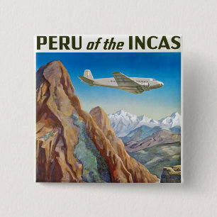 Badge Carré 5 Cm Pérou des Incas