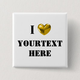 BADGE CARRÉ 5 CM PERSONNALISABLE J'AIME