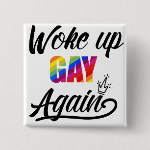 Badge Carré 5 Cm Personnalisé À Nouveau Gay