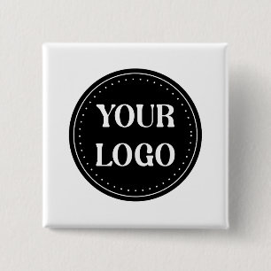 Badge Carré 5 Cm Personnalisé, élégant, moderne et minimal