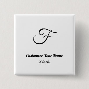 Badge Carré 5 Cm Personnalise simple personnalisé 2 pouces Carré