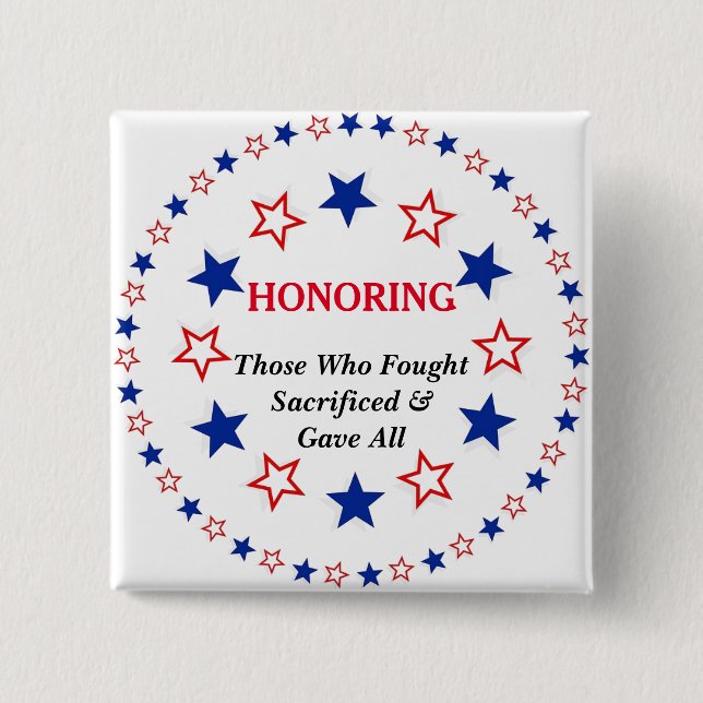 Badge Carré 5 Cm Personnaliser le texte Patriotique Vétérinaire Pre (Devant)