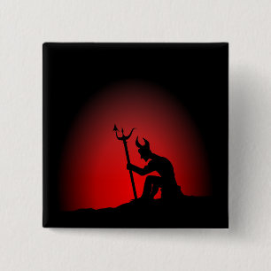 Badge Carré 5 Cm Perspective de diable