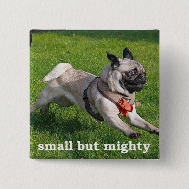 Badge Carré 5 Cm petit mais puissant (Devant)