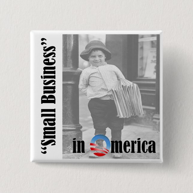 Badge Carré 5 Cm Petite entreprise (Devant)