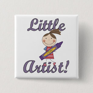 Badge Carré 5 Cm Petits T-shirts et cadeaux d'artiste