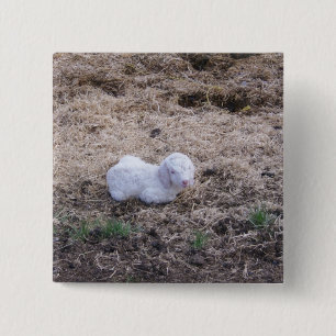 Badge Carré 5 Cm Peu d'enfant dans un domaine