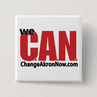 Badge Carré 5 Cm PEUT le bouton de logo !