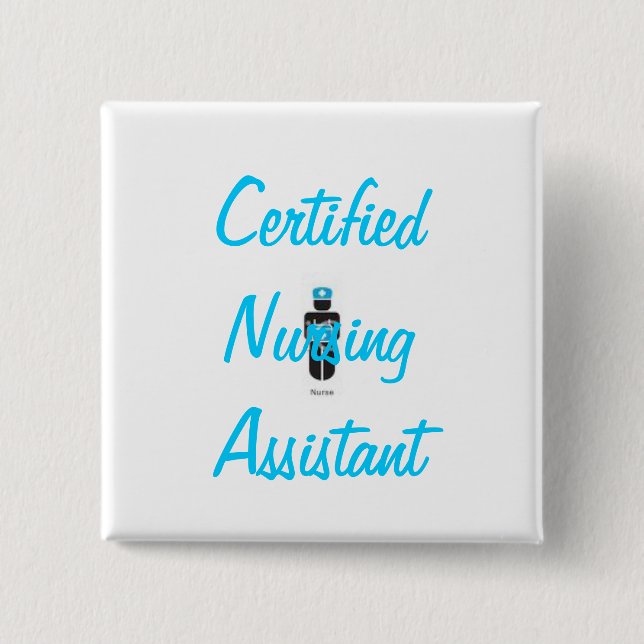 Badge Carré 5 Cm PEUT se boutonner (Devant)