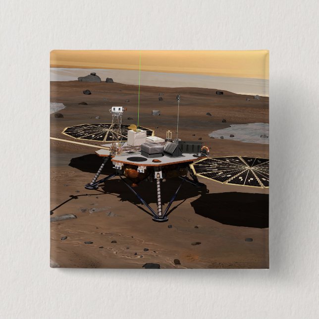 Badge Carré 5 Cm Phoenix Mars Lander 5 (Devant)