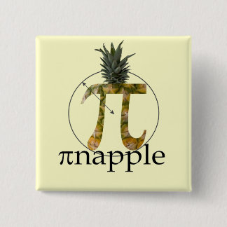 Badge Carré 5 Cm pi-napple