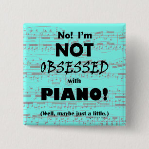 Badge Carré 5 Cm Piano Obsédée