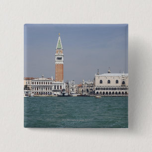 Badge Carré 5 Cm Piazza San Marco Venise Italie