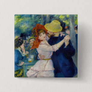 Badge Carré 5 Cm Pierre-Auguste Renoir - Danse à Bougival