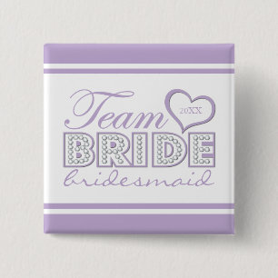 Badge Carré 5 Cm PIN BRIDESMAID Conservation