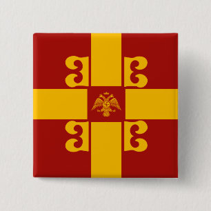 Badge Carré 5 Cm Pin Carré Byzantium