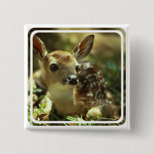 Badge Carré 5 Cm Pin carré de faon